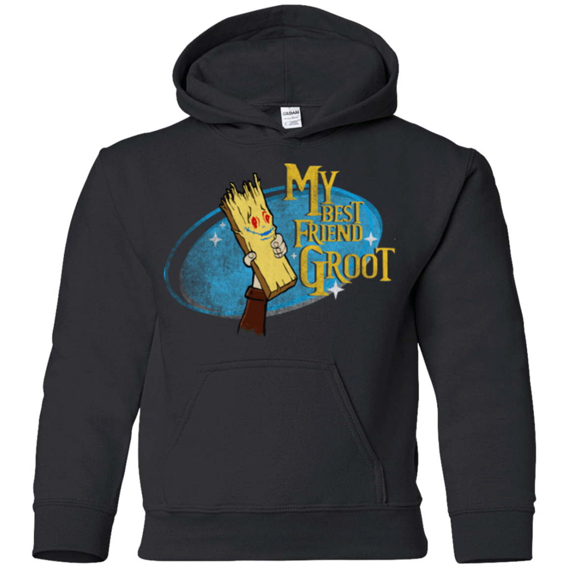 Sweatshirts Black / YS My Best Friend Groot Youth Hoodie