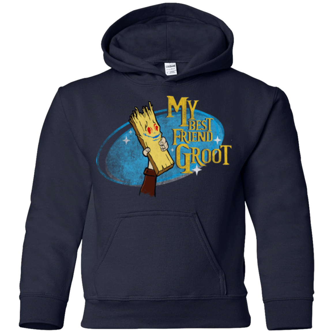 Sweatshirts Navy / YS My Best Friend Groot Youth Hoodie
