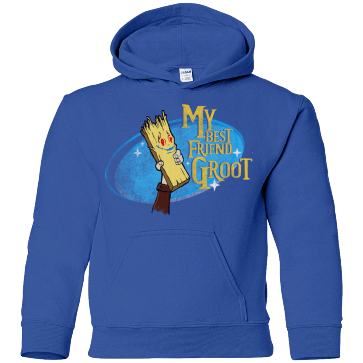 Sweatshirts Royal / YS My Best Friend Groot Youth Hoodie
