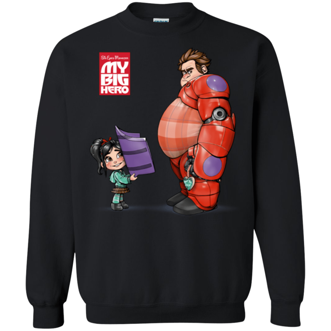 Sweatshirts Black / Small My Big Hero Crewneck Sweatshirt