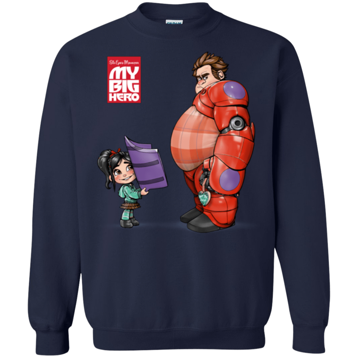 Sweatshirts Navy / Small My Big Hero Crewneck Sweatshirt