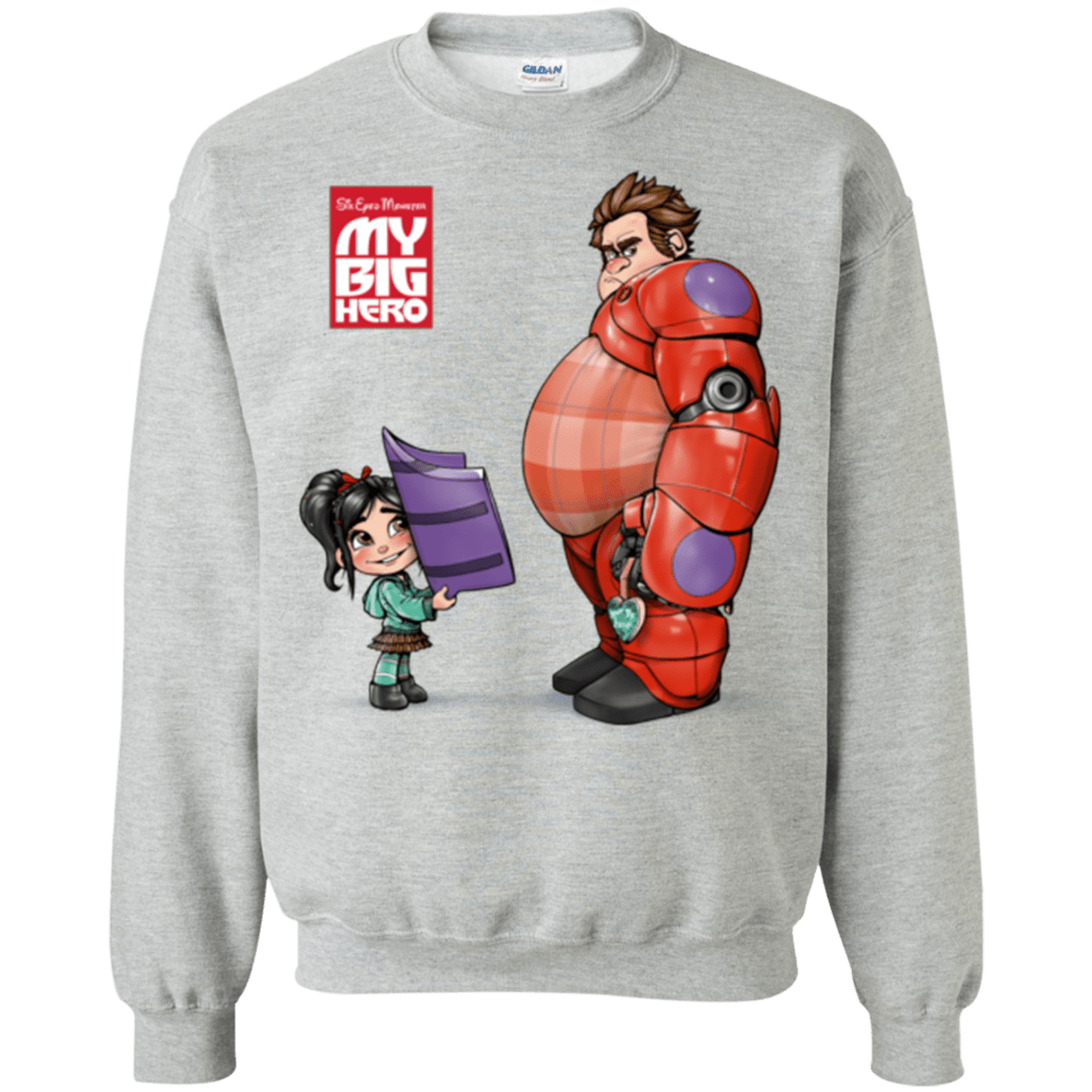 Sweatshirts Sport Grey / Small My Big Hero Crewneck Sweatshirt