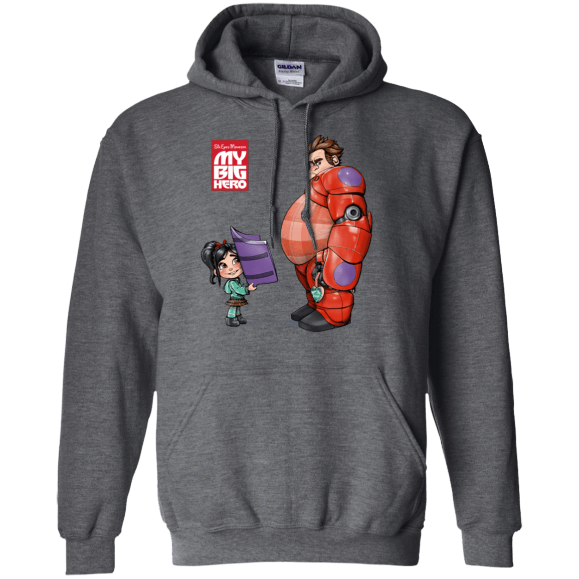 Sweatshirts Dark Heather / Small My Big Hero Pullover Hoodie