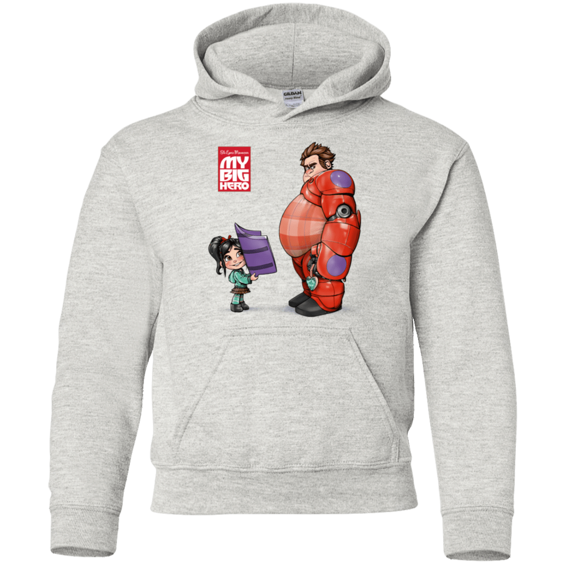 Sweatshirts Ash / YS My Big Hero Youth Hoodie