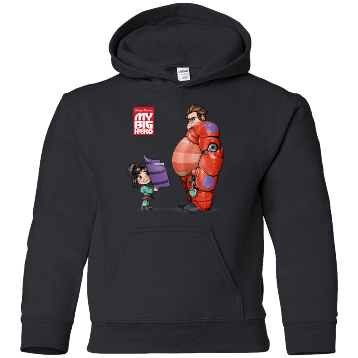 Sweatshirts Black / YS My Big Hero Youth Hoodie