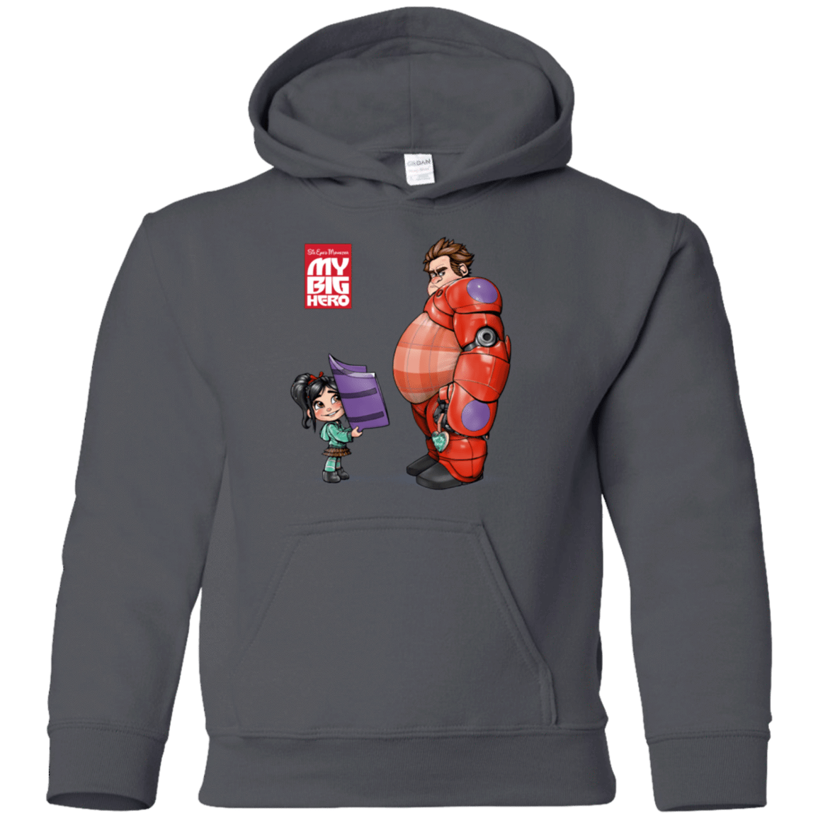 Sweatshirts Charcoal / YS My Big Hero Youth Hoodie