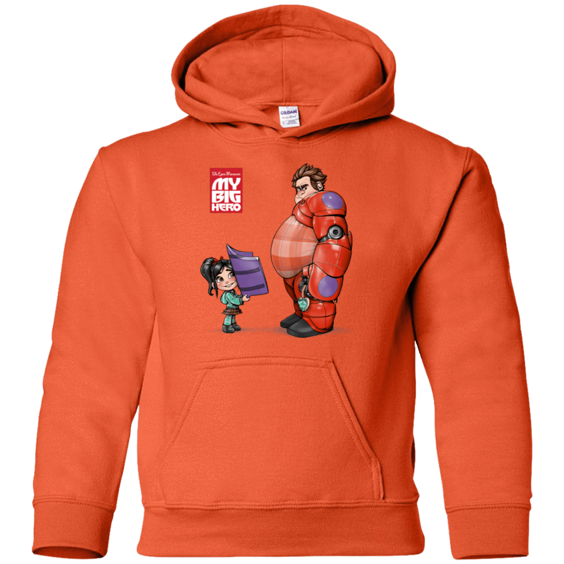 Sweatshirts Orange / YS My Big Hero Youth Hoodie