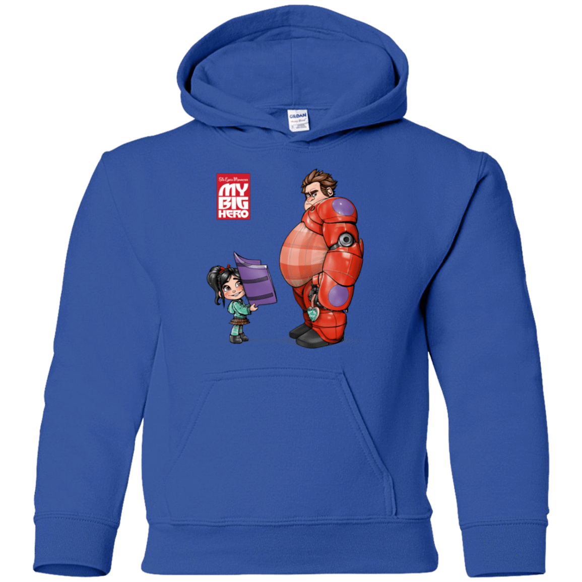 Sweatshirts Royal / YS My Big Hero Youth Hoodie