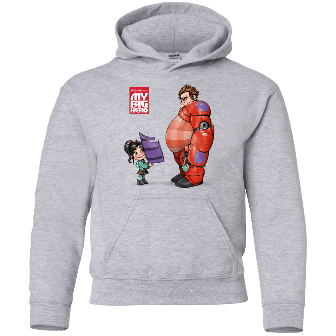 Sweatshirts Sport Grey / YS My Big Hero Youth Hoodie