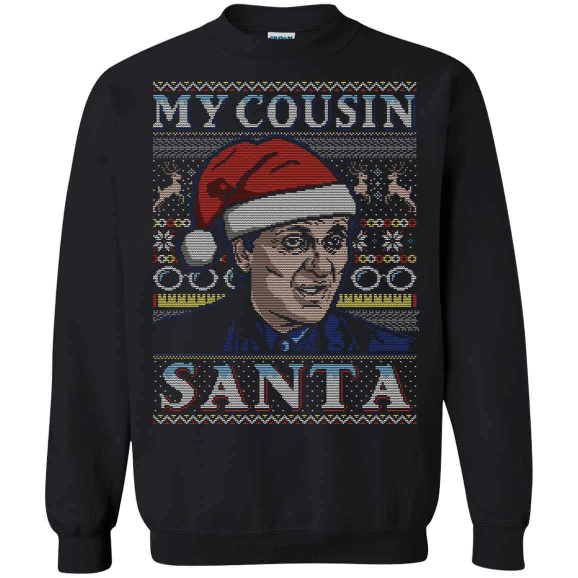 Sweatshirts Black / S My Cousin Santa Crewneck Sweatshirt