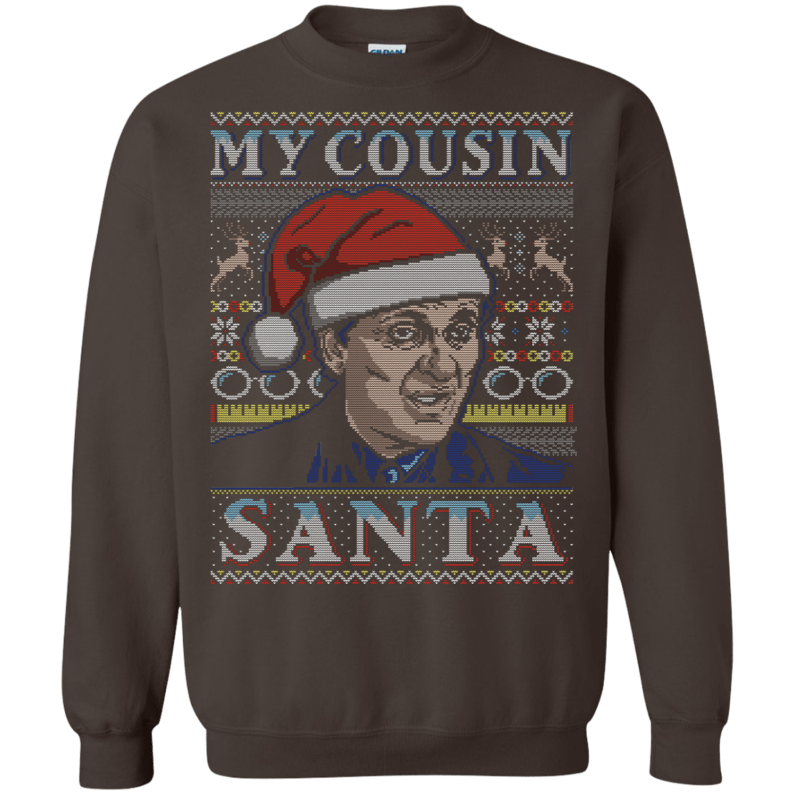 Sweatshirts Dark Chocolate / S My Cousin Santa Crewneck Sweatshirt