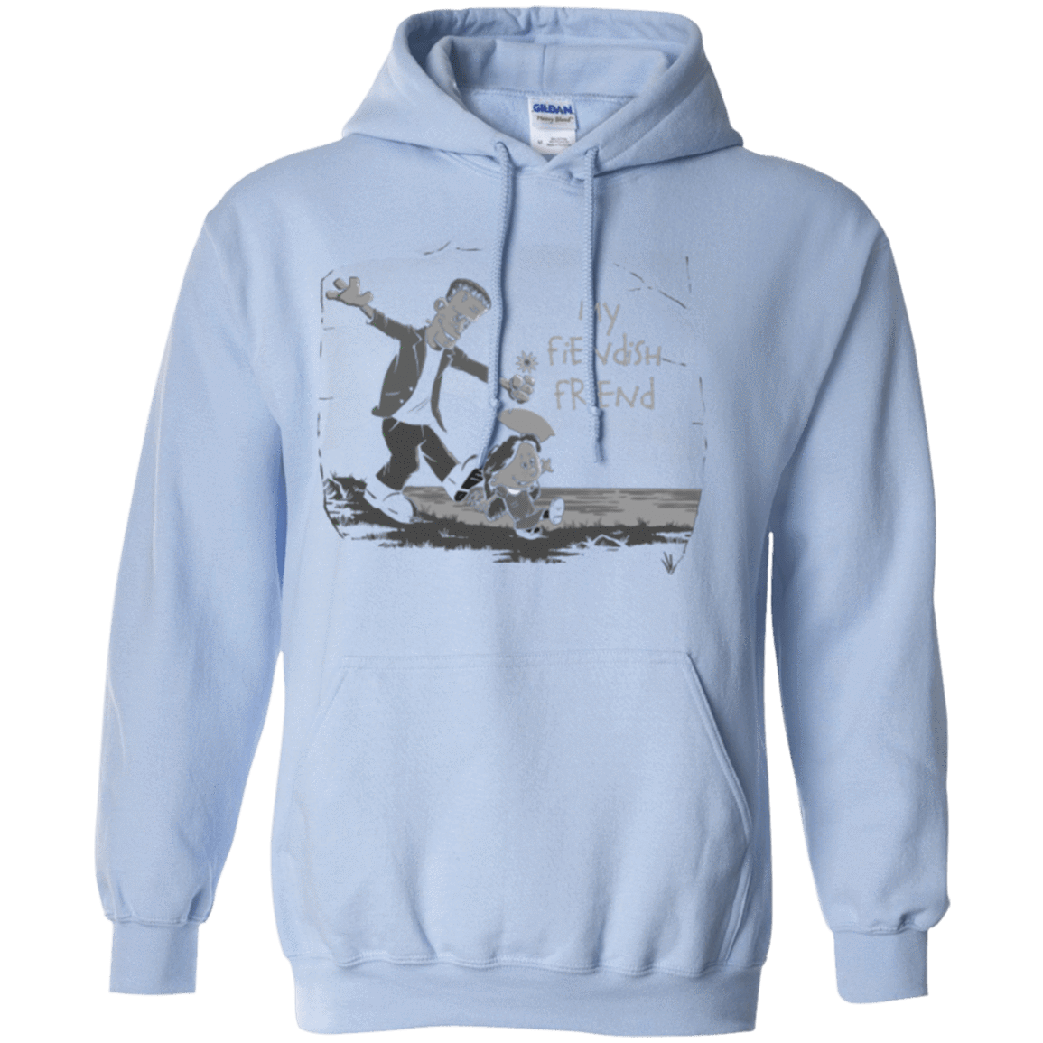 Sweatshirts Light Blue / Small My Fiendish Friend Pullover Hoodie