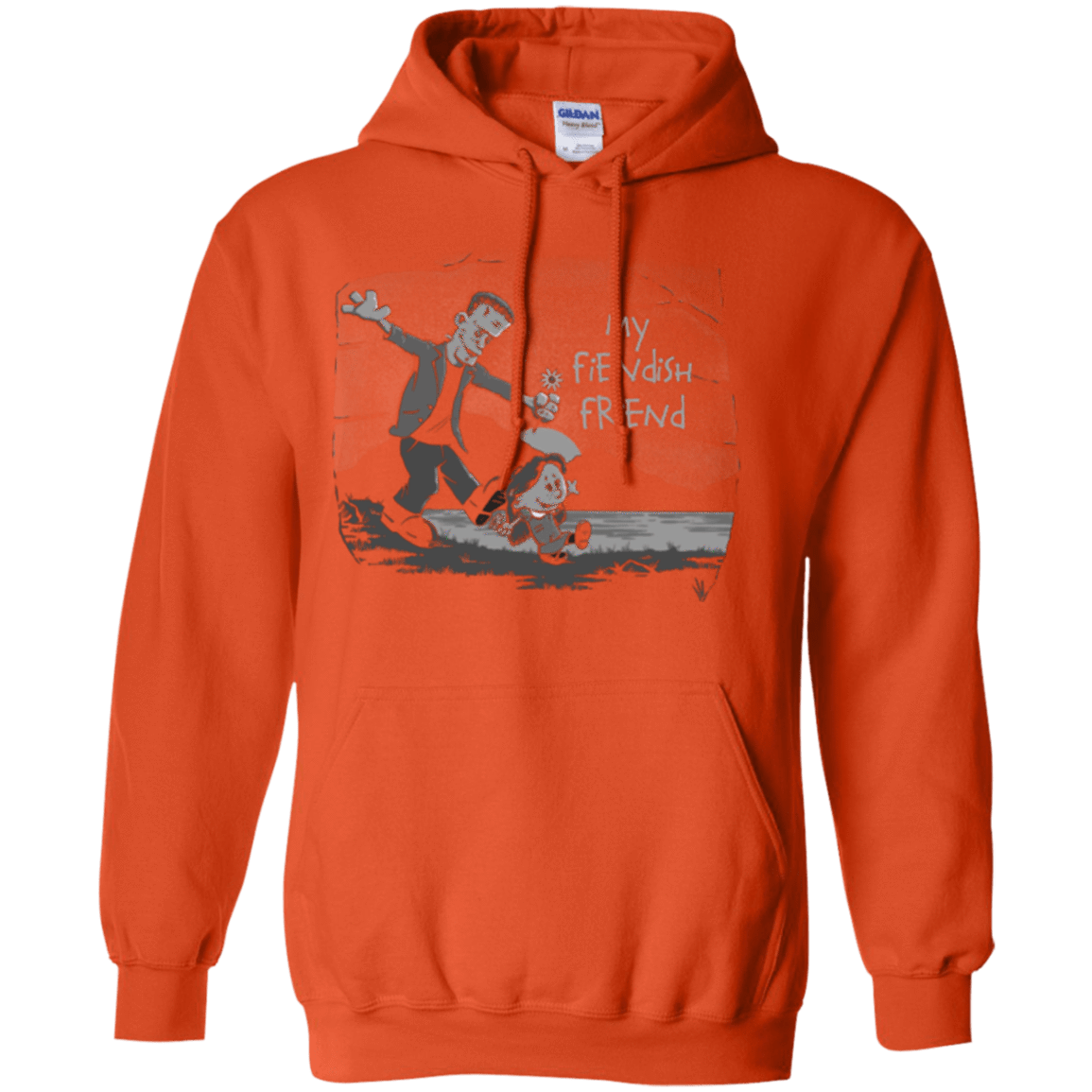 Sweatshirts Orange / Small My Fiendish Friend Pullover Hoodie