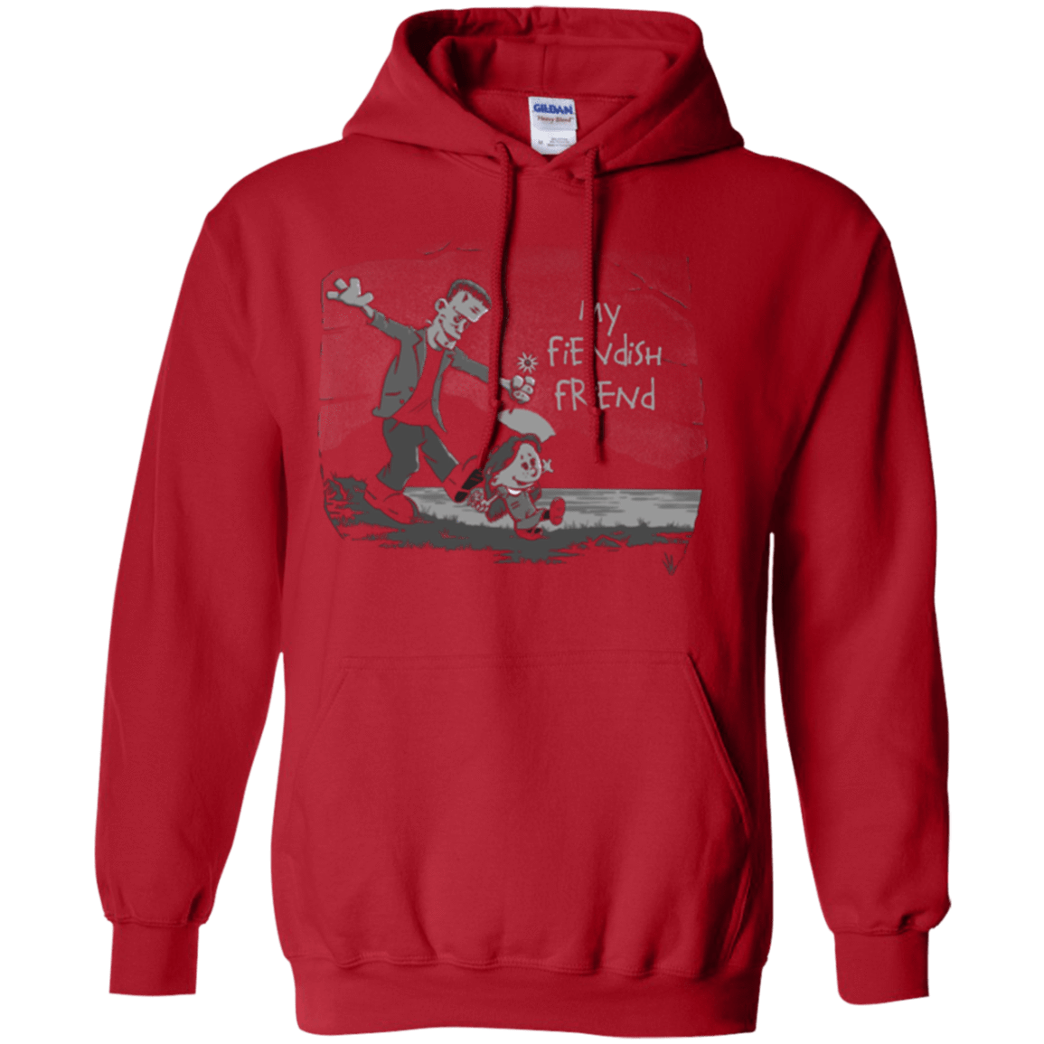 Sweatshirts Red / Small My Fiendish Friend Pullover Hoodie
