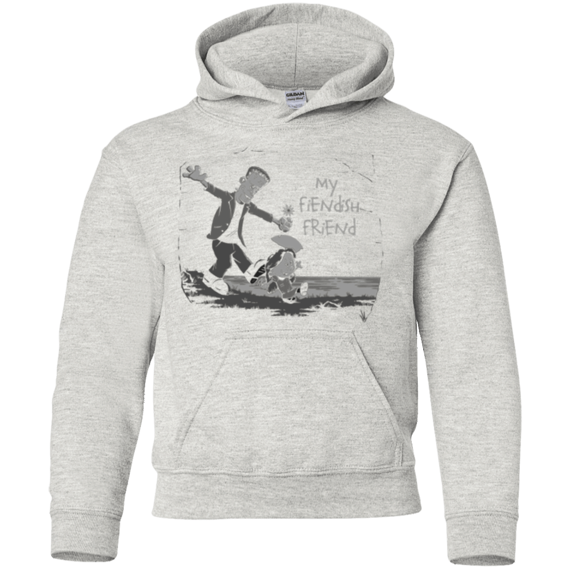 Sweatshirts Ash / YS My Fiendish Friend Youth Hoodie