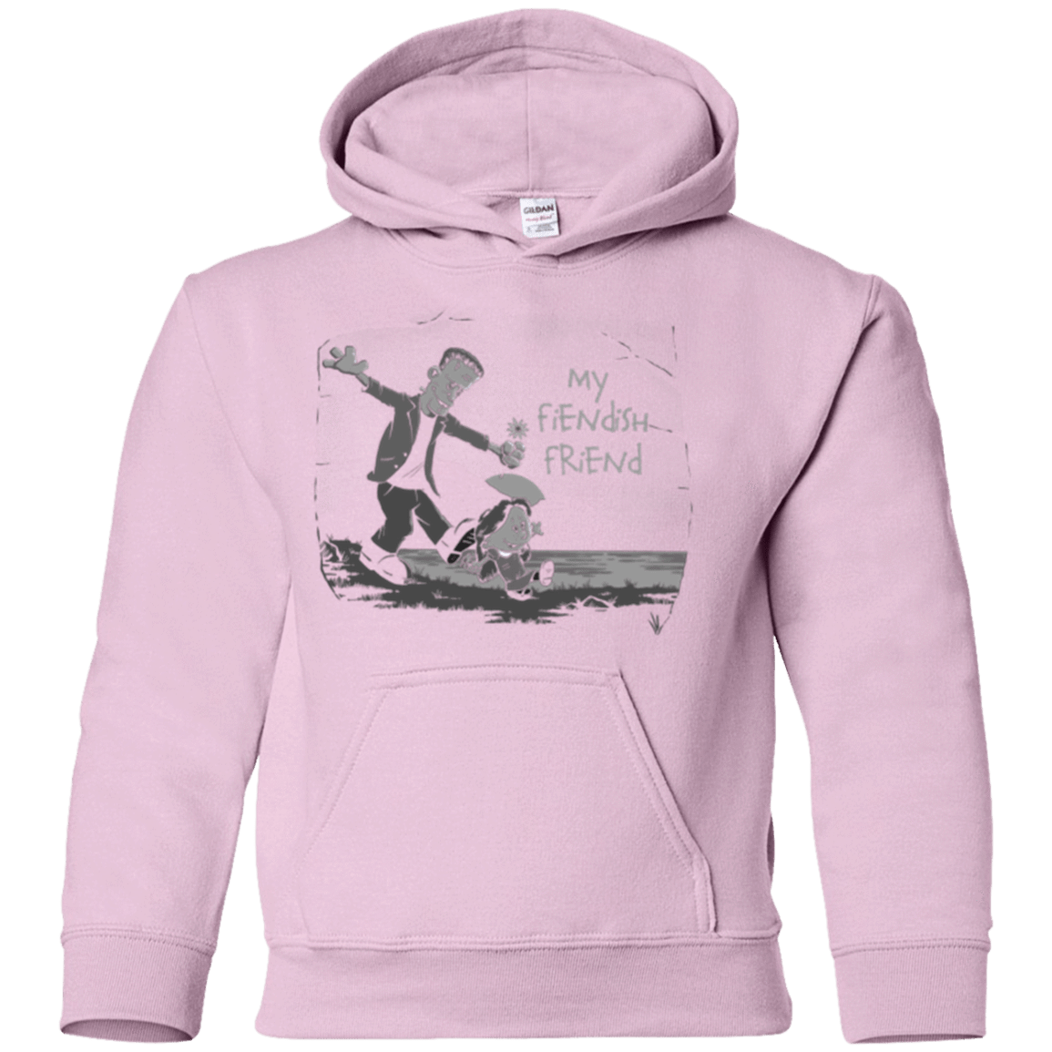 Sweatshirts Light Pink / YS My Fiendish Friend Youth Hoodie