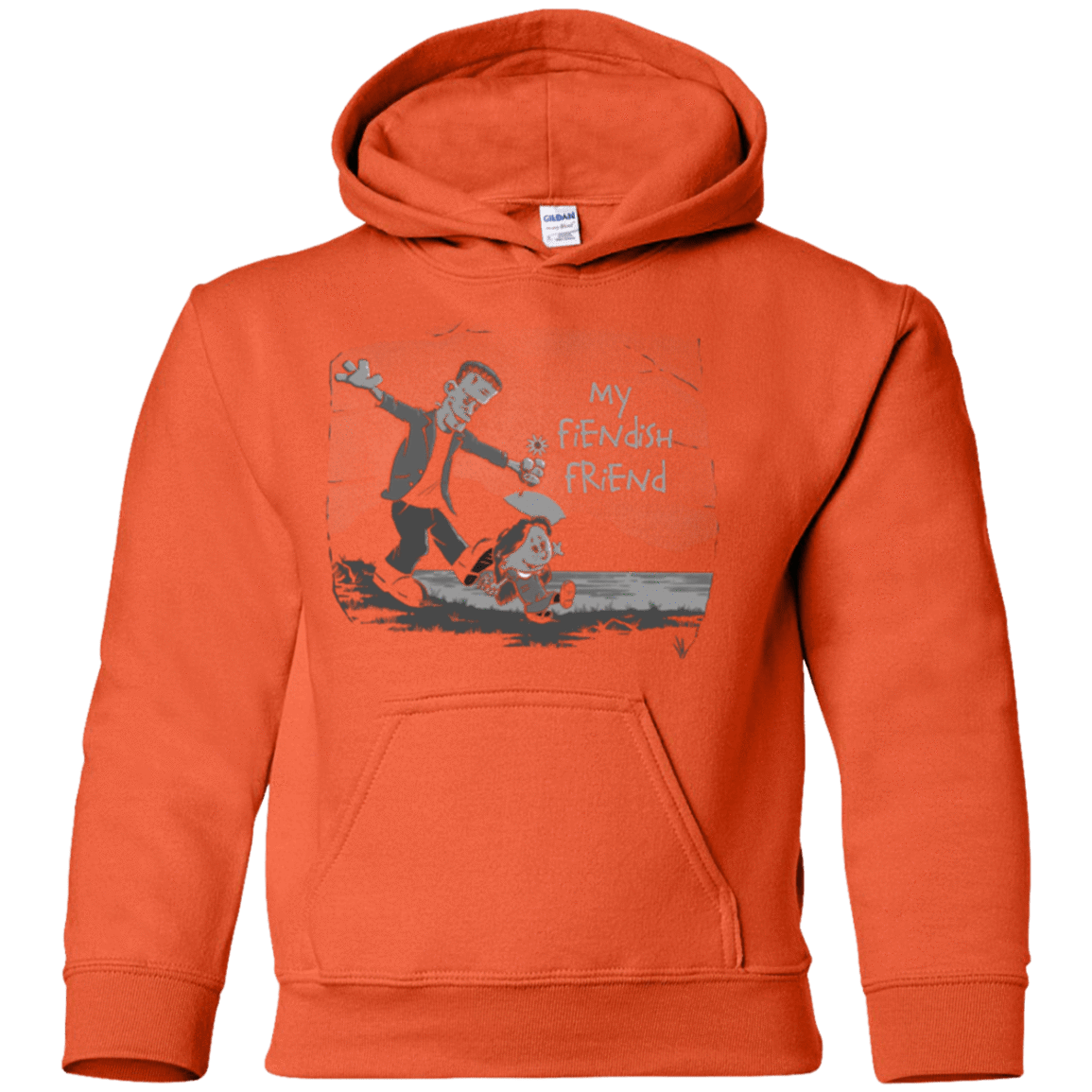 Sweatshirts Orange / YS My Fiendish Friend Youth Hoodie