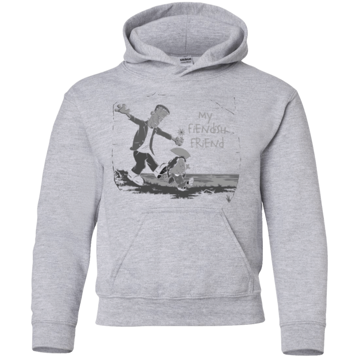 Sweatshirts Sport Grey / YS My Fiendish Friend Youth Hoodie