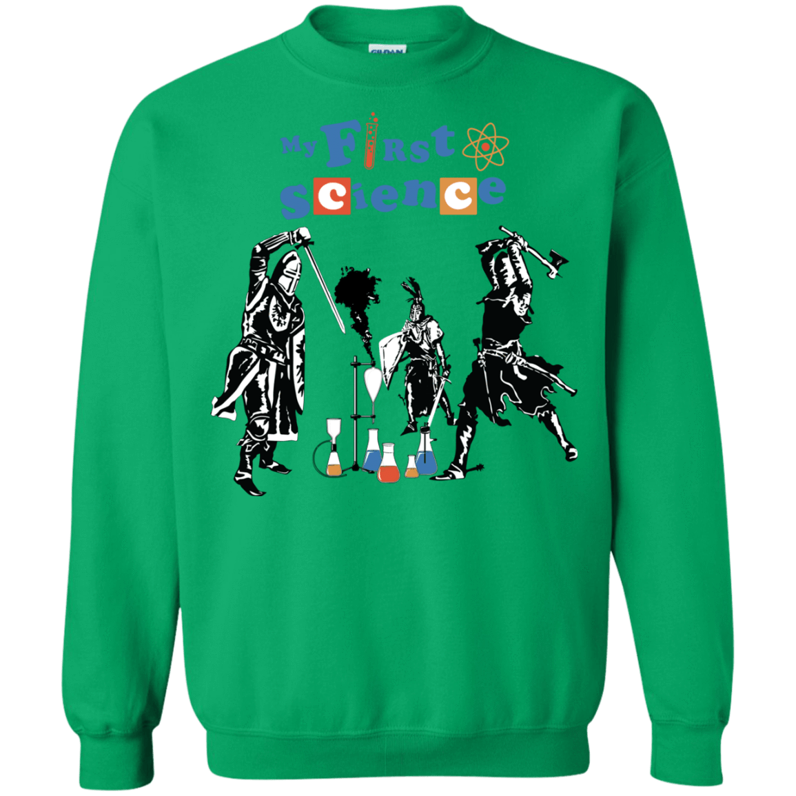 Sweatshirts Irish Green / S My First Science Crewneck Sweatshirt