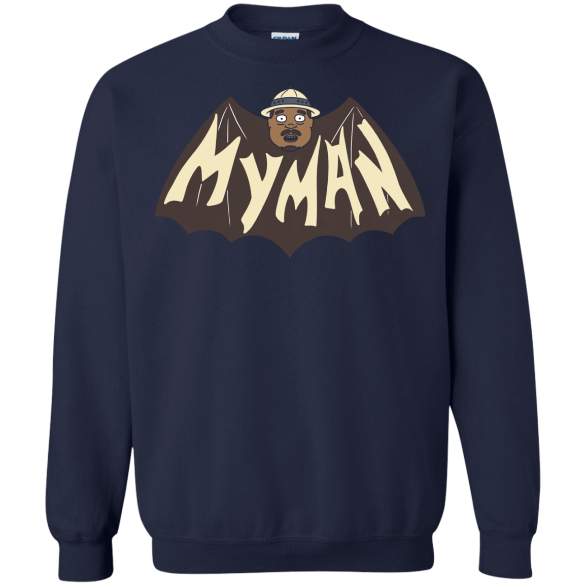Sweatshirts Navy / S My Man! Crewneck Sweatshirt