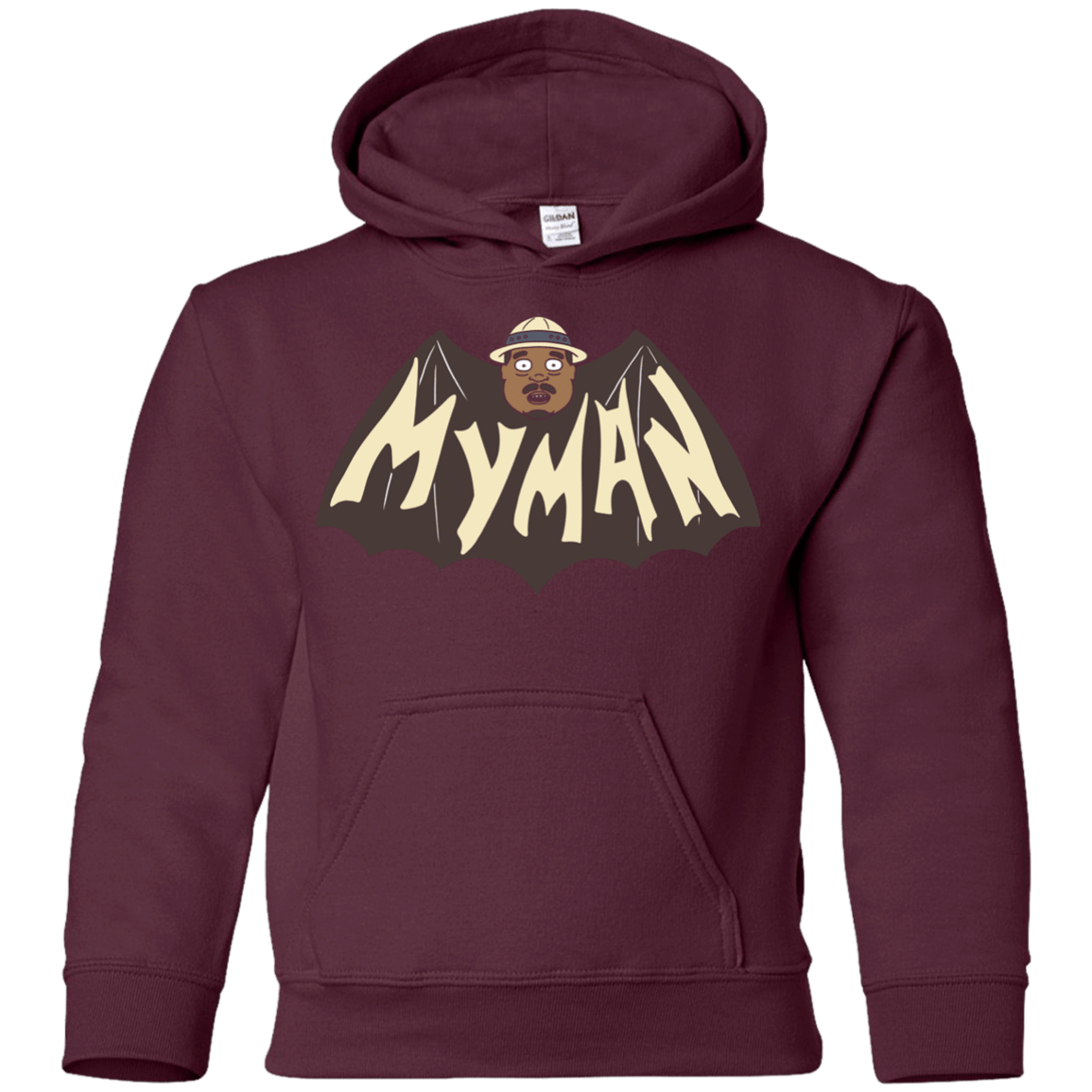 Sweatshirts Maroon / YS My Man! Youth Hoodie