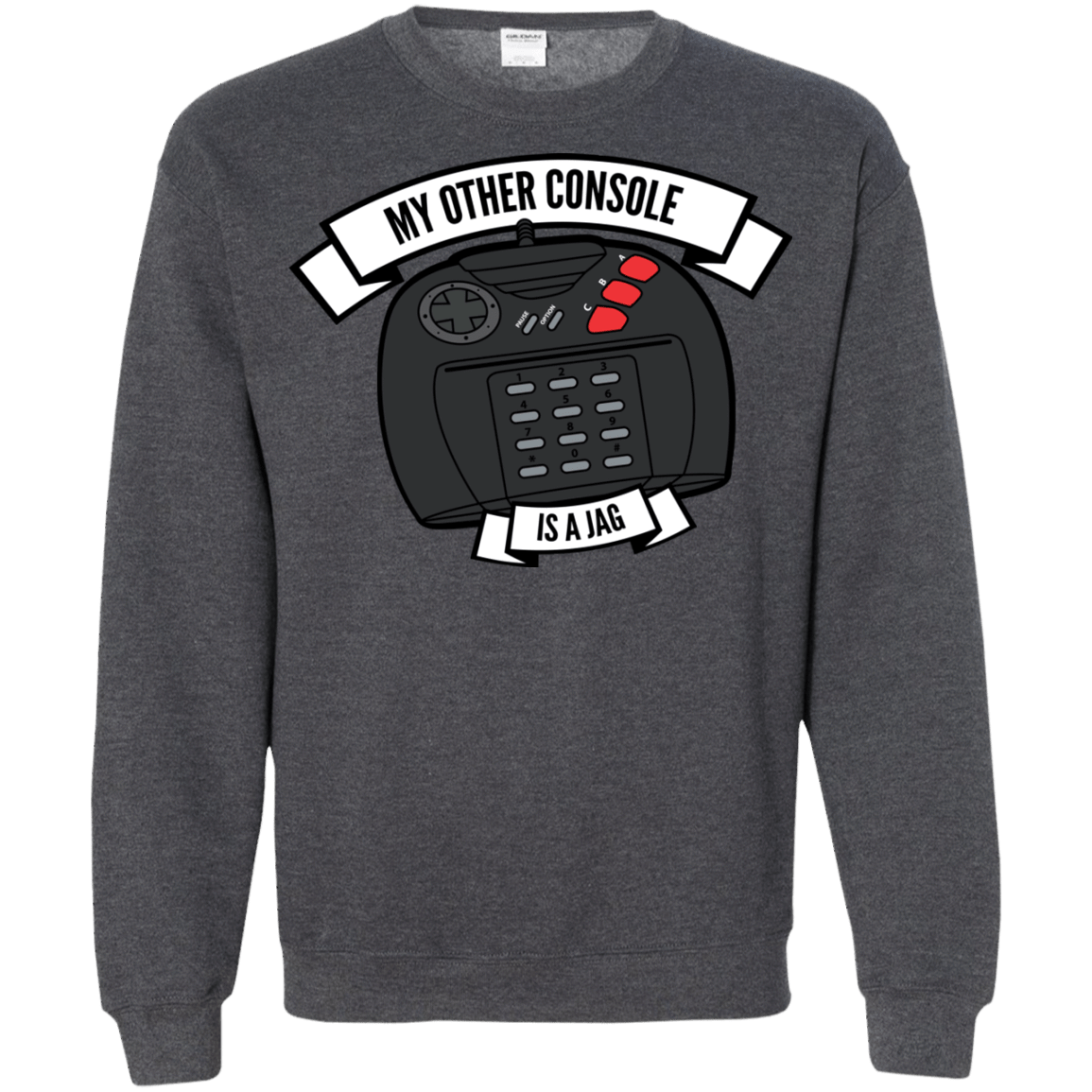 Sweatshirts Dark Heather / S My Other Console Is A Jag Crewneck Sweatshirt