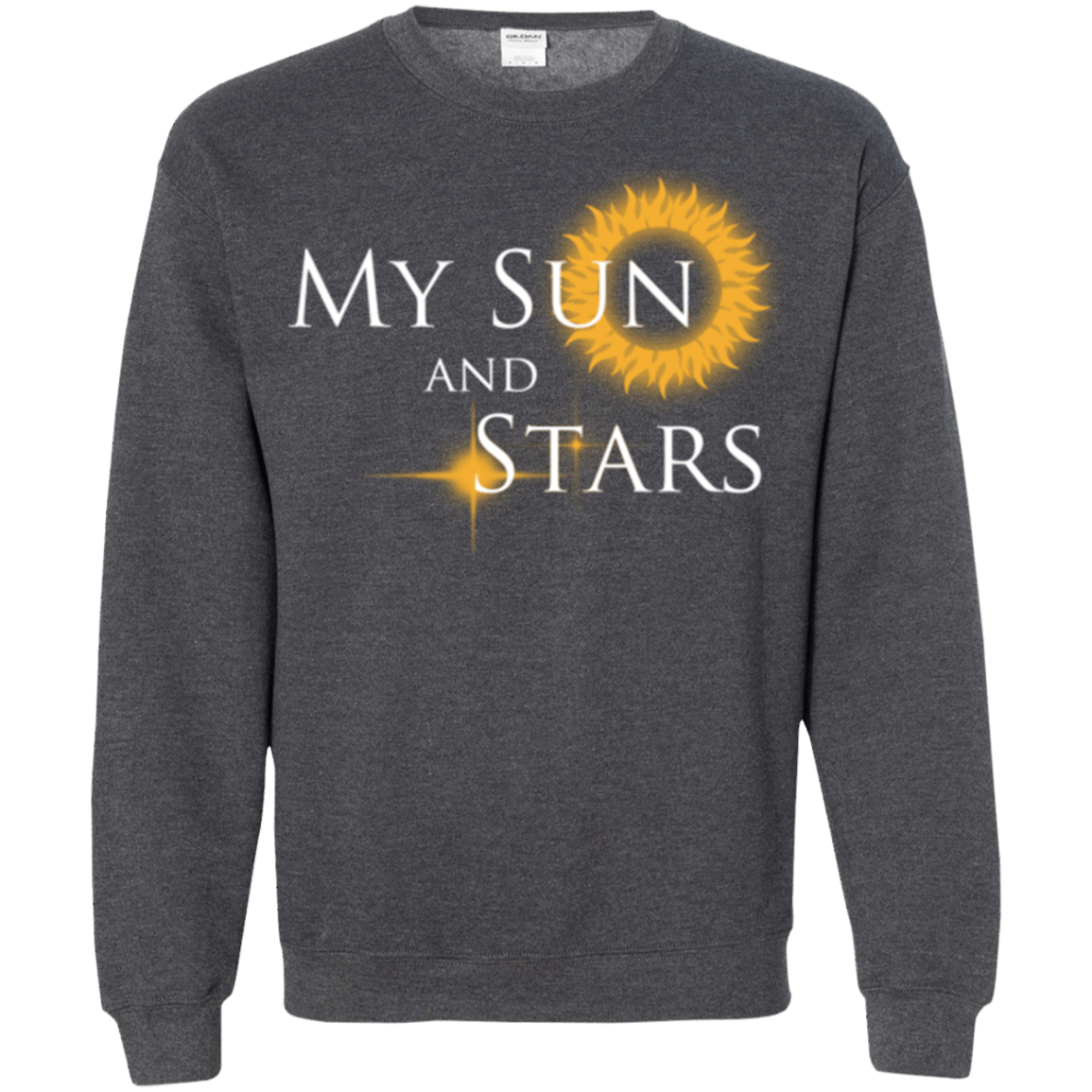 Sweatshirts Dark Heather / Small My Sun And Stars Crewneck Sweatshirt