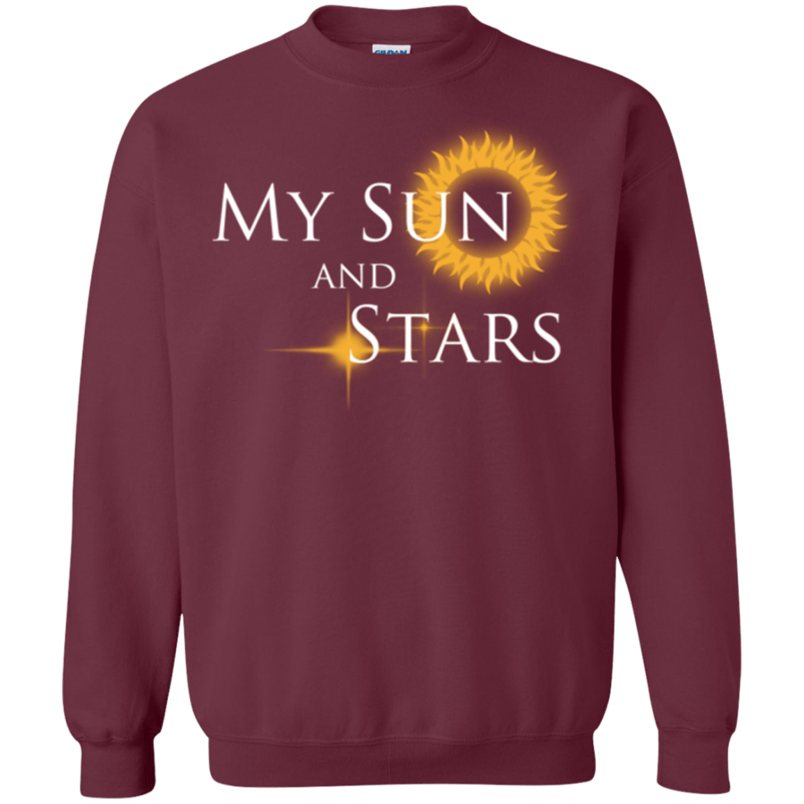 Sweatshirts Maroon / Small My Sun And Stars Crewneck Sweatshirt