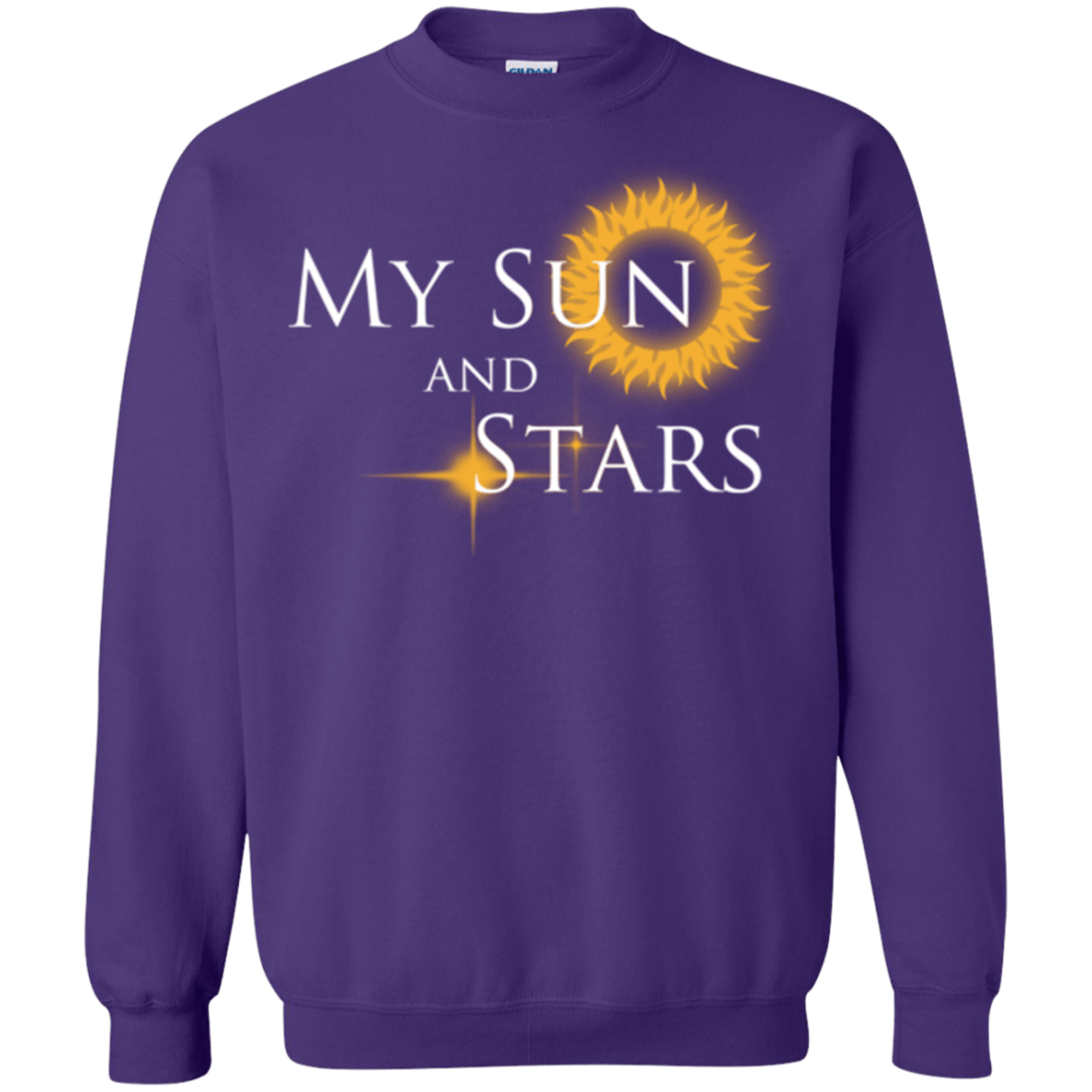 Sweatshirts Purple / Small My Sun And Stars Crewneck Sweatshirt