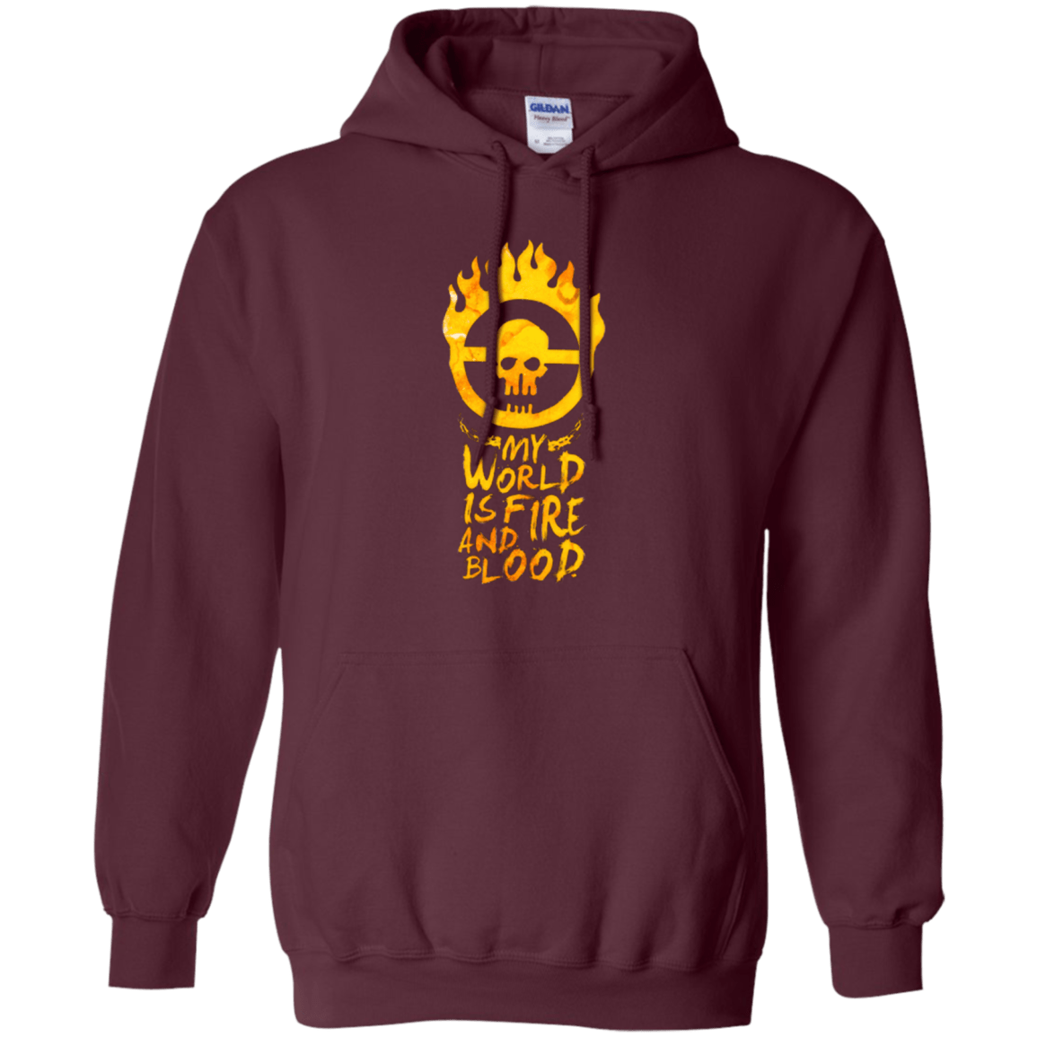 Sweatshirts Maroon / Small My World Is Fire Pullover Hoodie