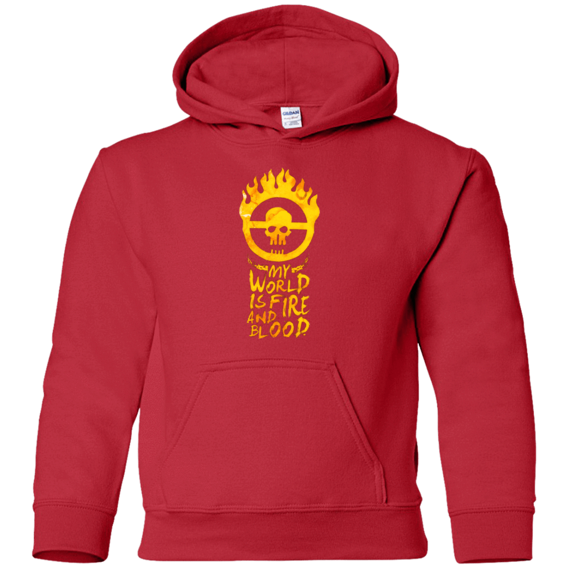 Sweatshirts Red / YS My World Is Fire Youth Hoodie