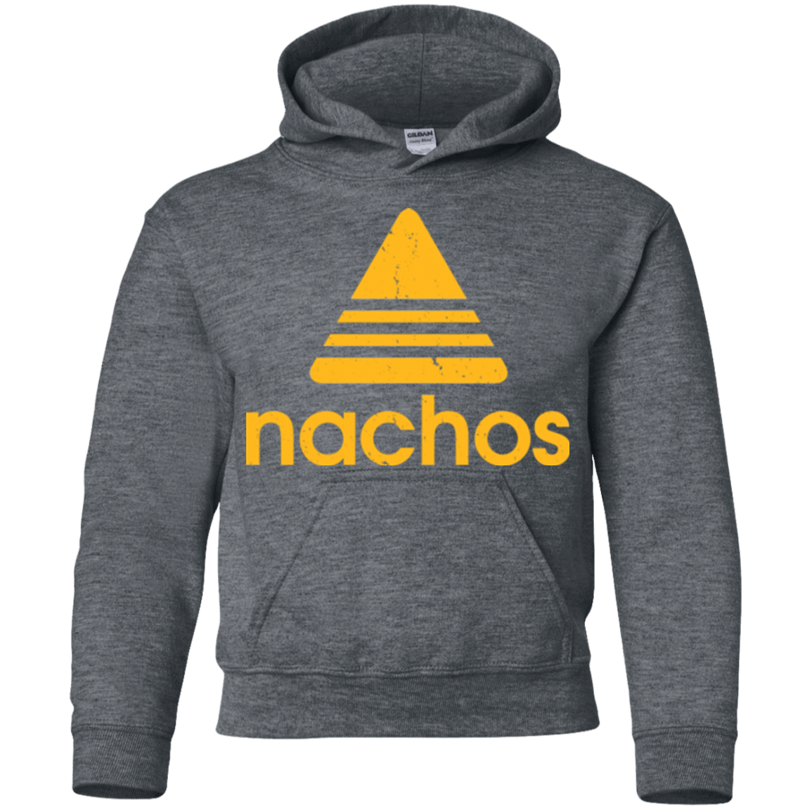 Sweatshirts Dark Heather / YS Nachos Youth Hoodie