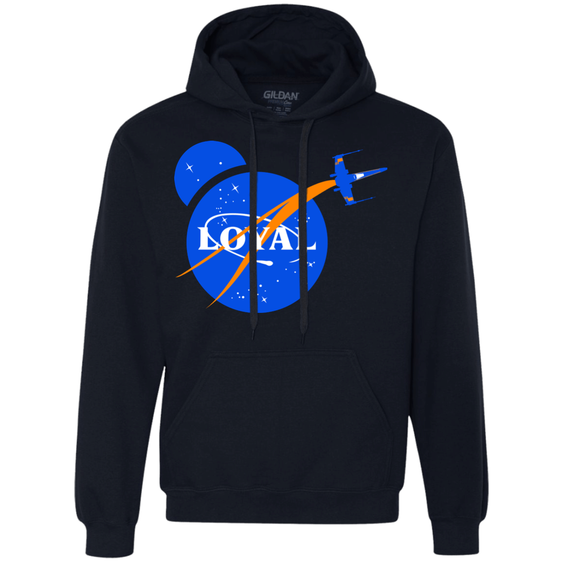 Sweatshirts Navy / S Nasa Dameron Loyal Premium Fleece Hoodie