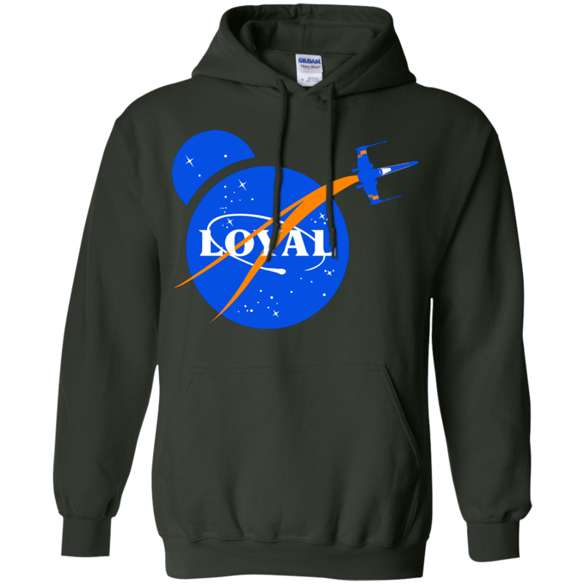 Sweatshirts Forest Green / S Nasa Dameron Loyal Pullover Hoodie