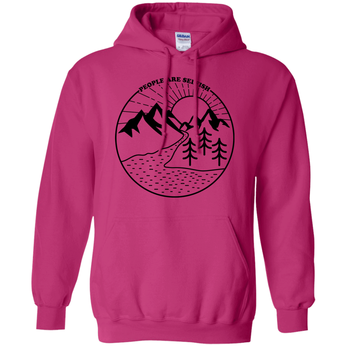 Sweatshirts Heliconia / S Nature vs. People Pullover Hoodie