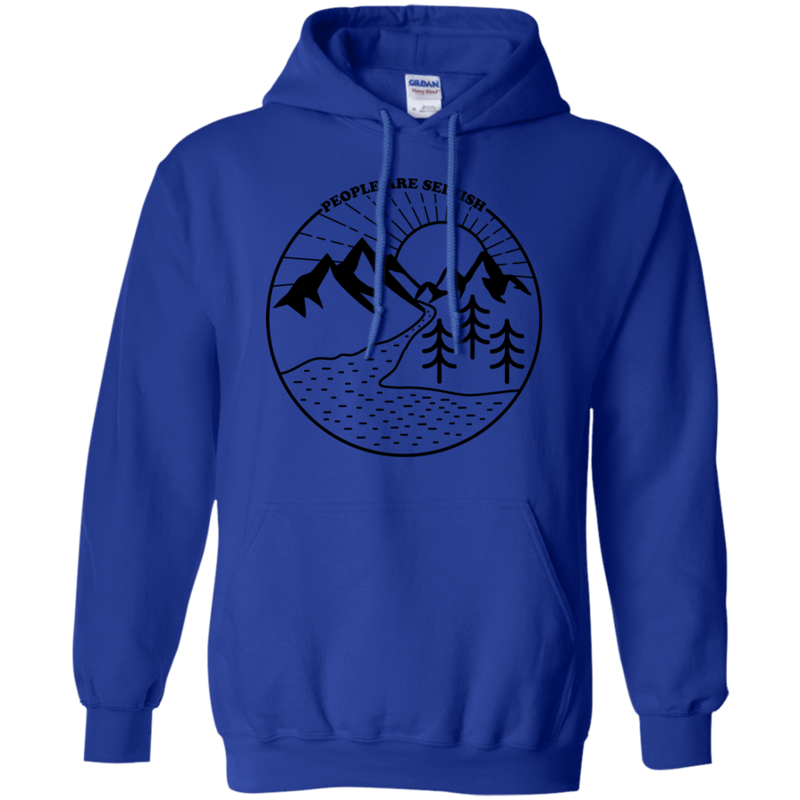 Sweatshirts Royal / S Nature vs. People Pullover Hoodie
