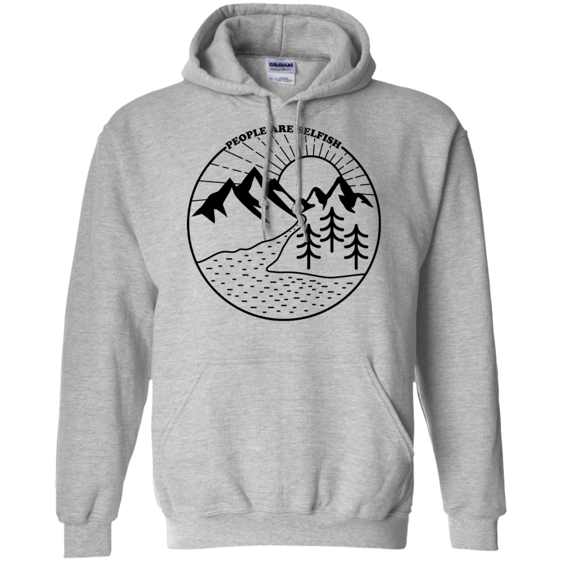 Sweatshirts Sport Grey / S Nature vs. People Pullover Hoodie