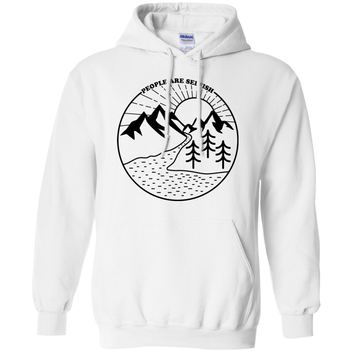 Sweatshirts White / S Nature vs. People Pullover Hoodie
