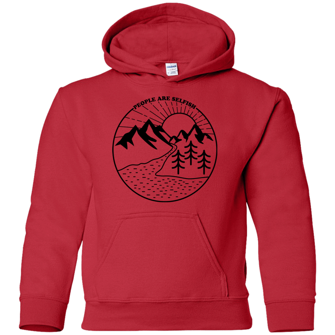 Sweatshirts Red / YS Nature vs. People Youth Hoodie