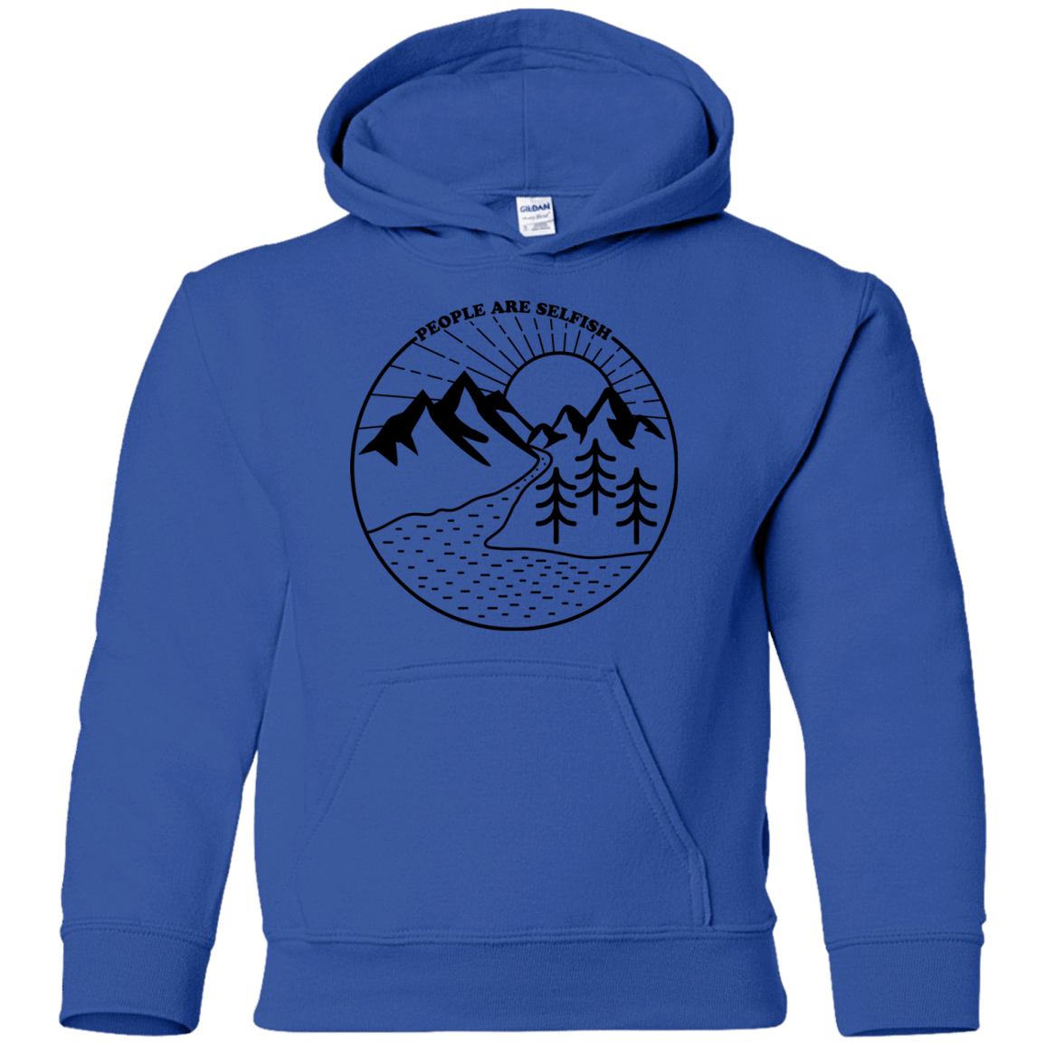 Sweatshirts Royal / YS Nature vs. People Youth Hoodie