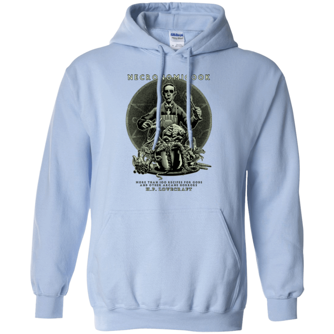 Sweatshirts Light Blue / Small Necronomicook Pullover Hoodie
