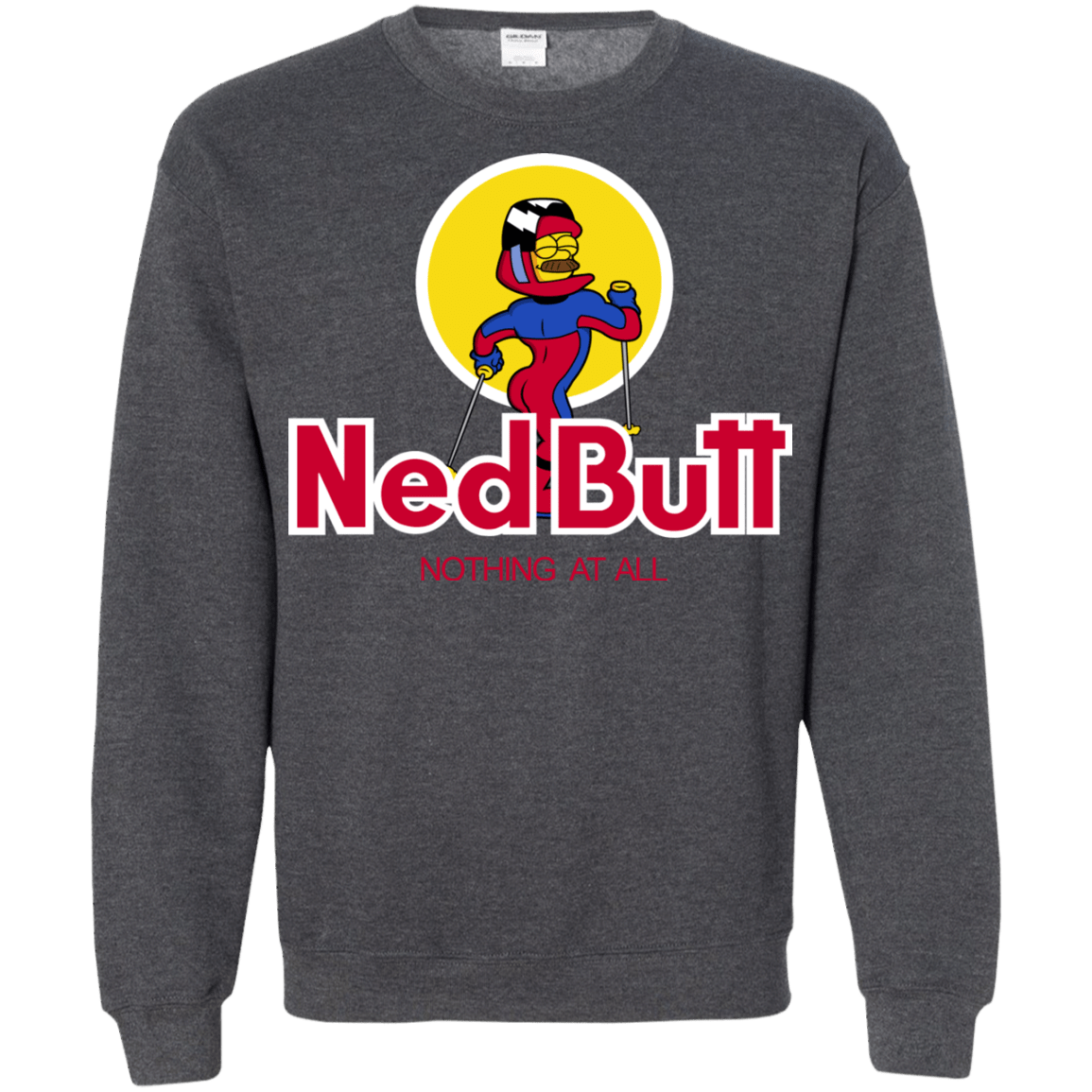 Sweatshirts Dark Heather / S Ned Butt Crewneck Sweatshirt