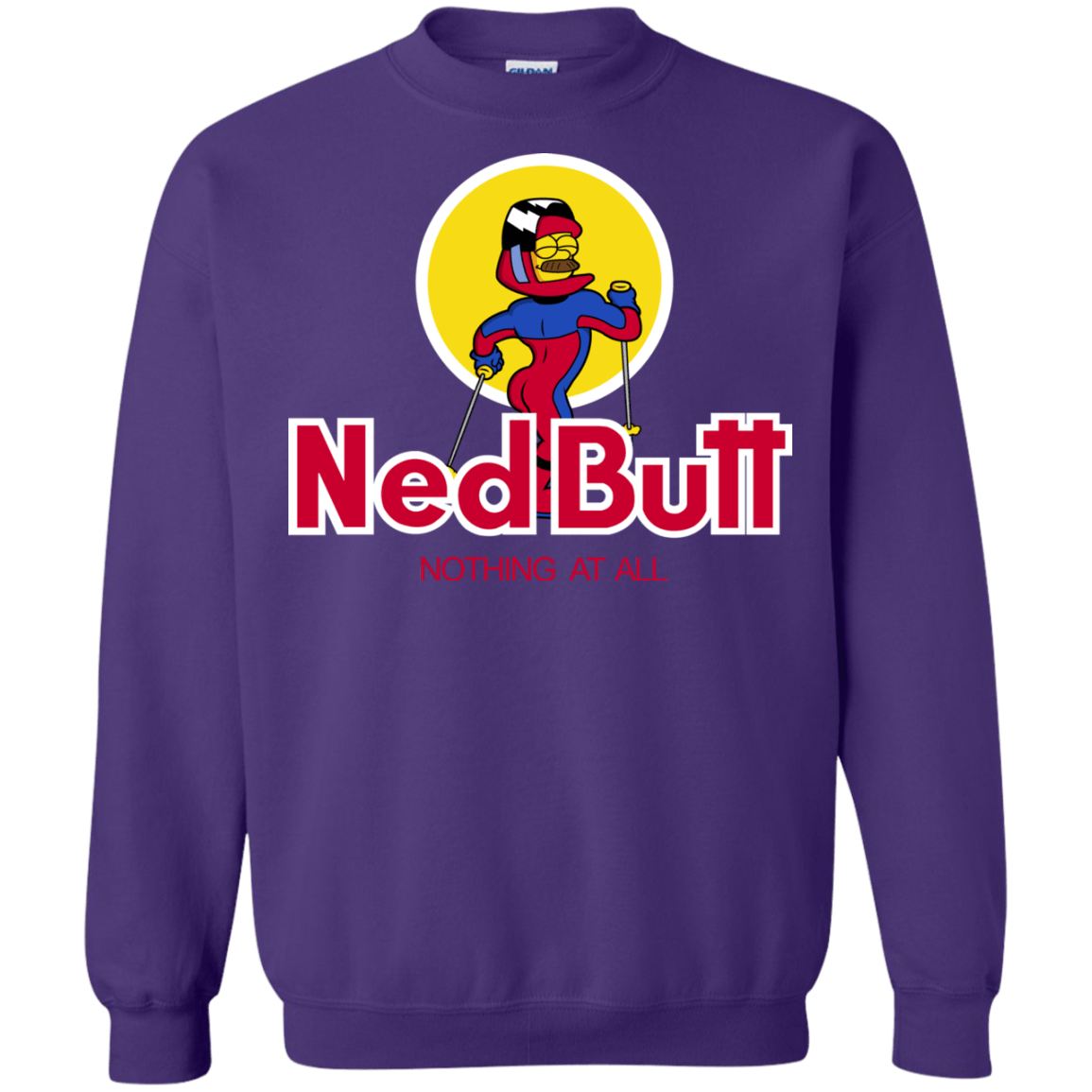 Sweatshirts Purple / S Ned Butt Crewneck Sweatshirt