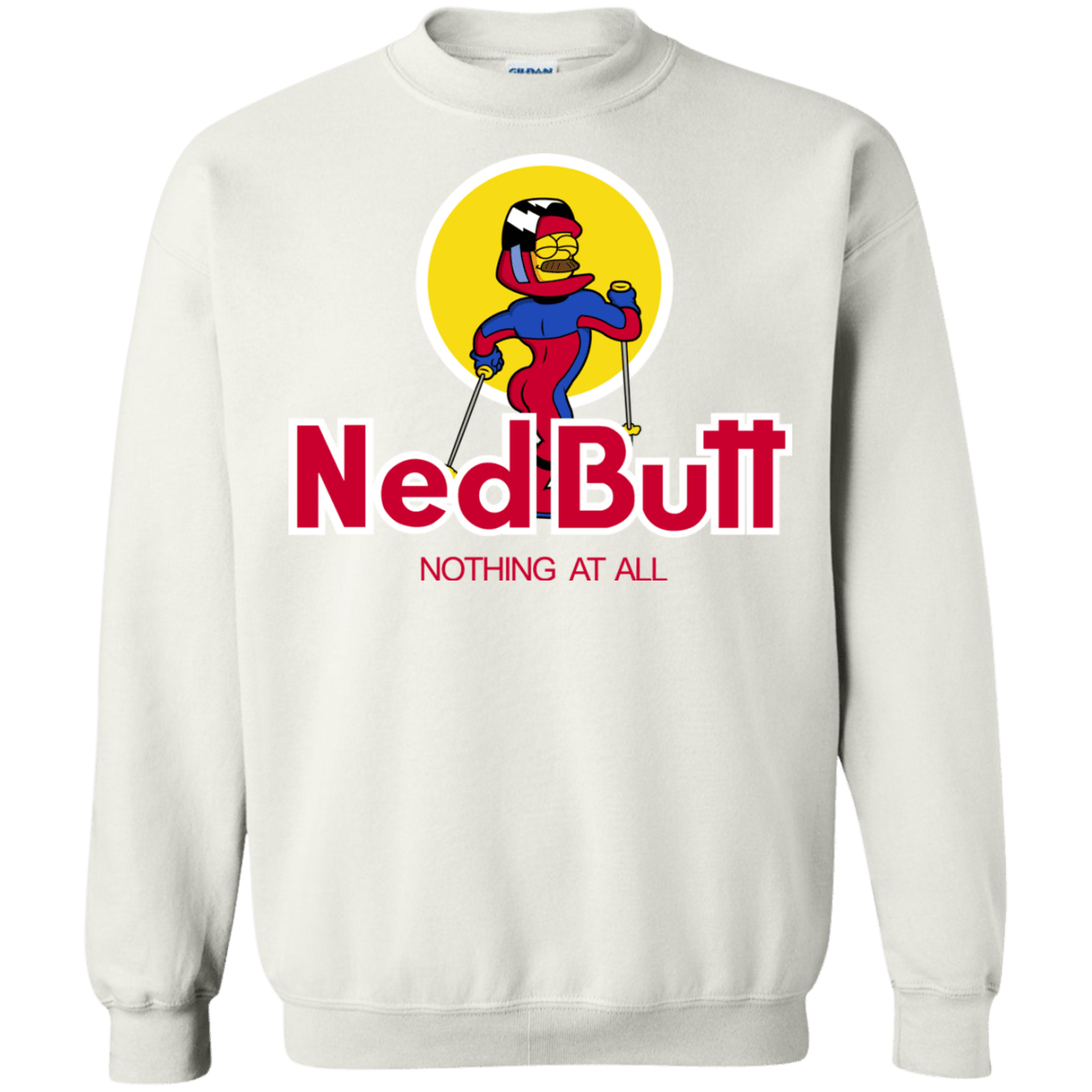 Sweatshirts White / S Ned Butt Crewneck Sweatshirt