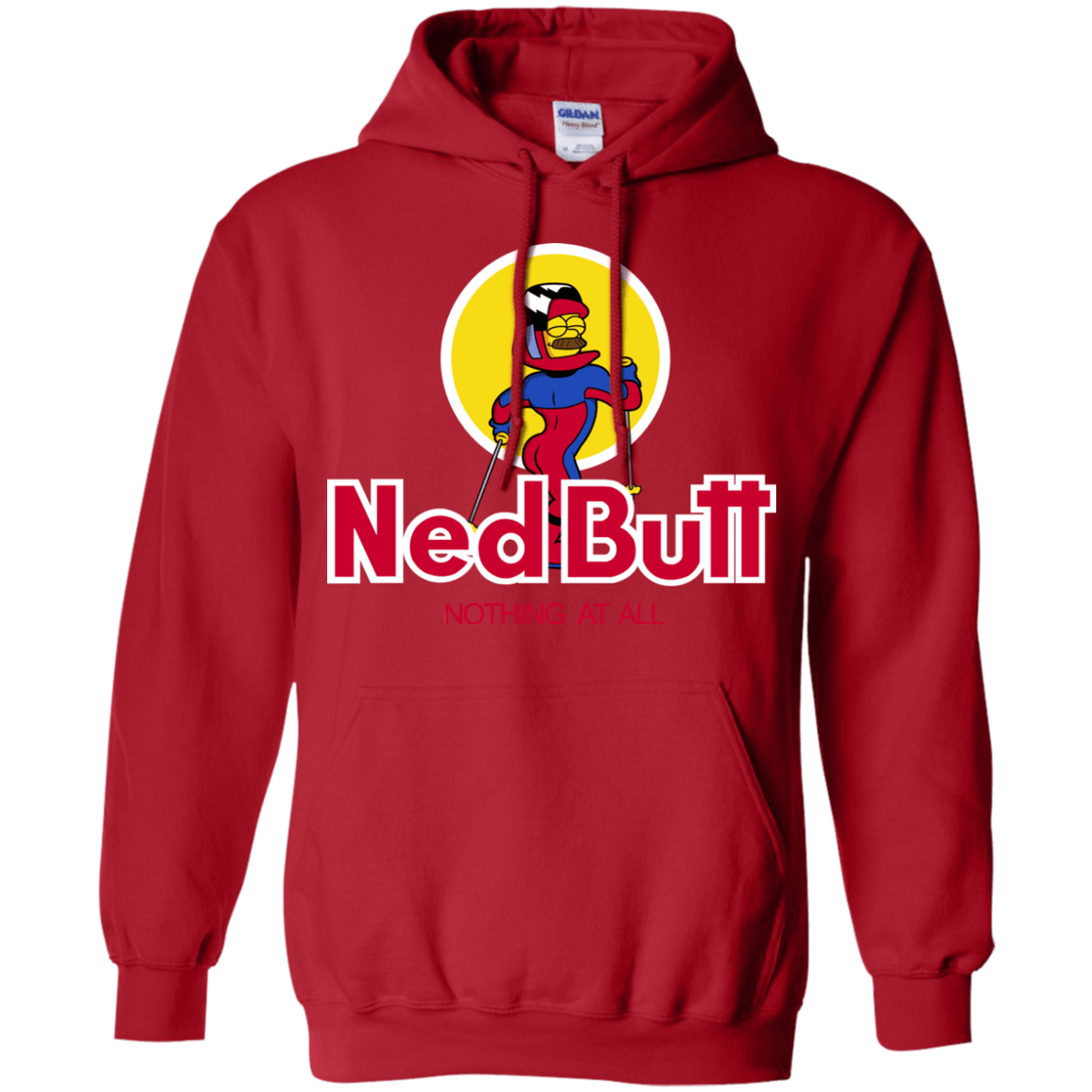 Sweatshirts Red / S Ned Butt Pullover Hoodie