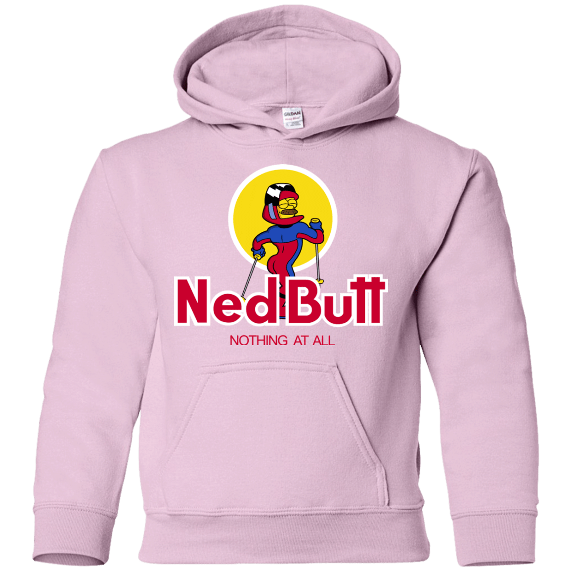 Sweatshirts Light Pink / YS Ned Butt Youth Hoodie