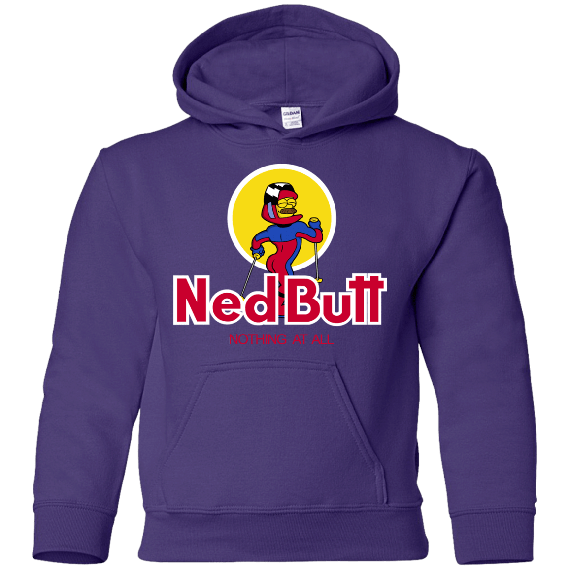 Sweatshirts Purple / YS Ned Butt Youth Hoodie