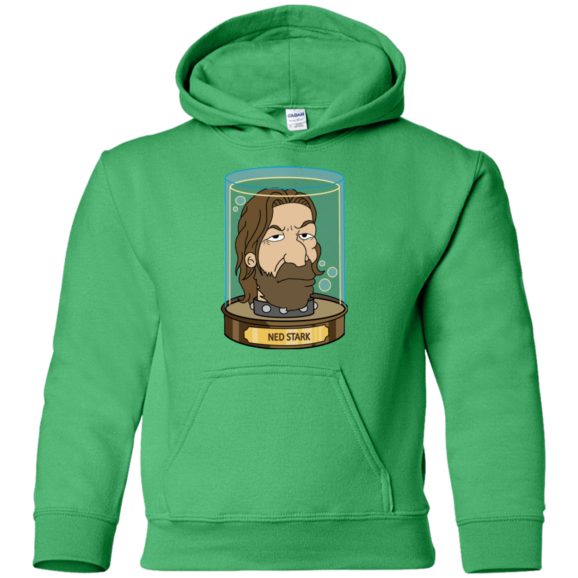 Sweatshirts Irish Green / YS Ned Stark Head Youth Hoodie