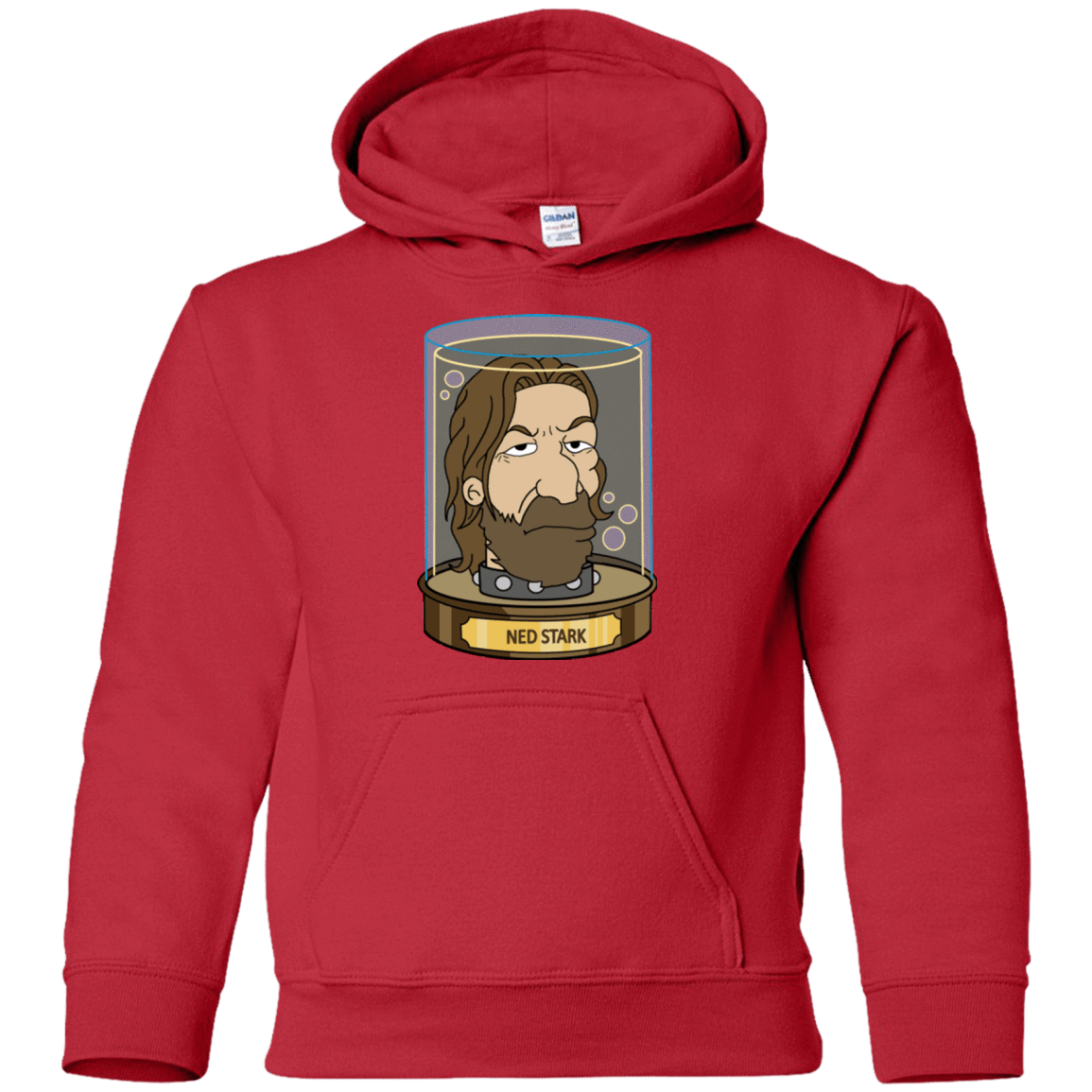 Sweatshirts Red / YS Ned Stark Head Youth Hoodie