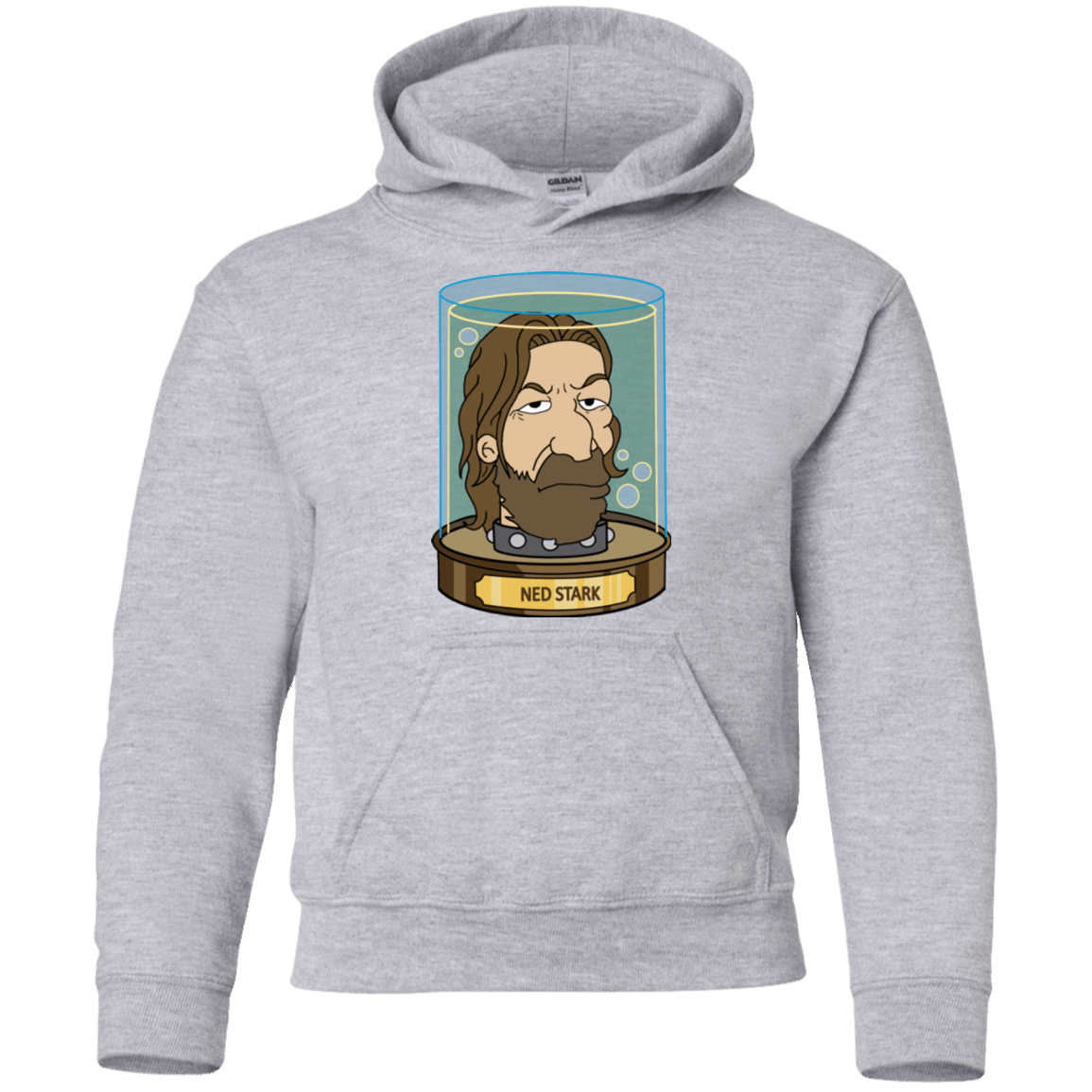 Sweatshirts Sport Grey / YS Ned Stark Head Youth Hoodie
